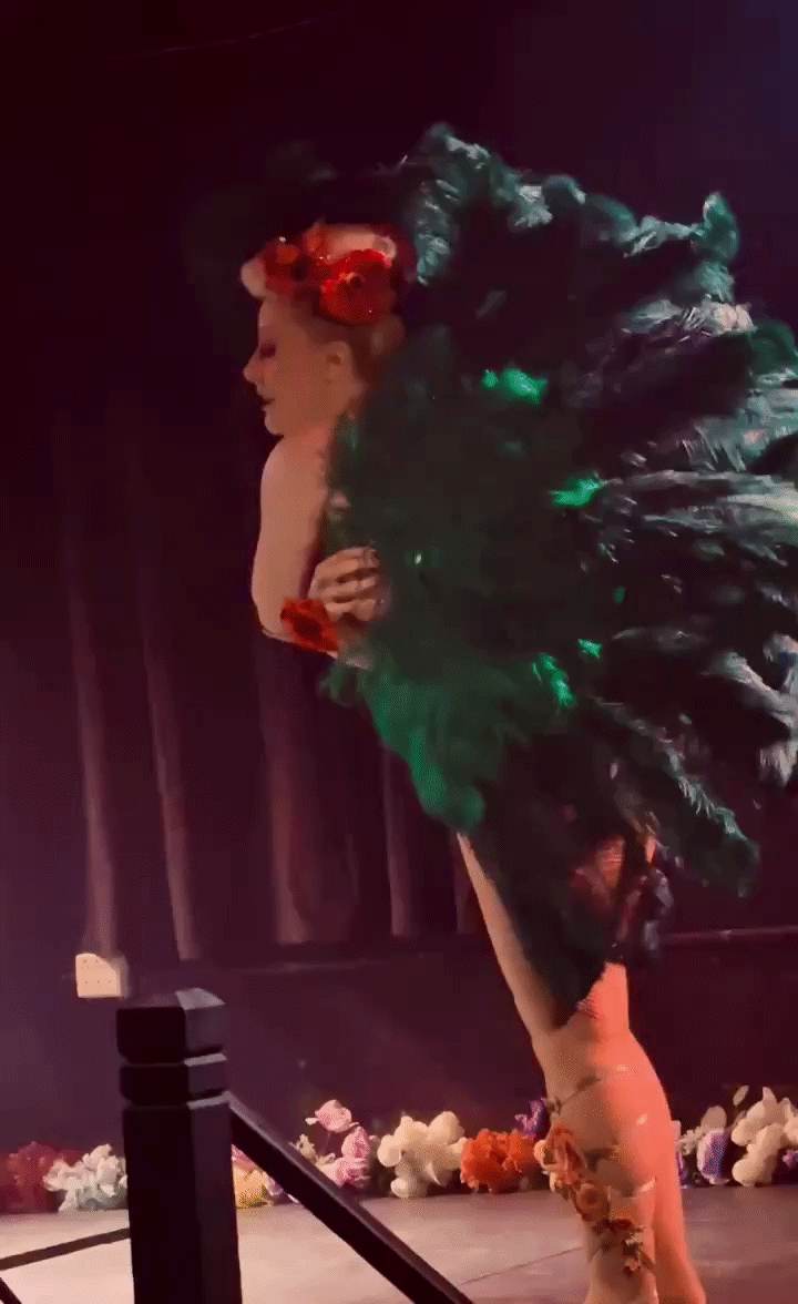 Valentine: a flowery fan dance with a dramatic tone. Video available.