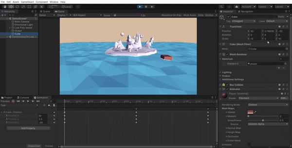 Object floating with Animation
