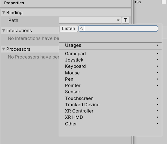 Binding properties
