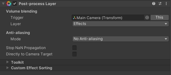 Post-process Layer component