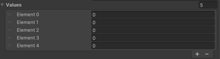 public array in inspector window