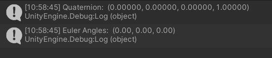 Unity quaternion vs Euler example 1