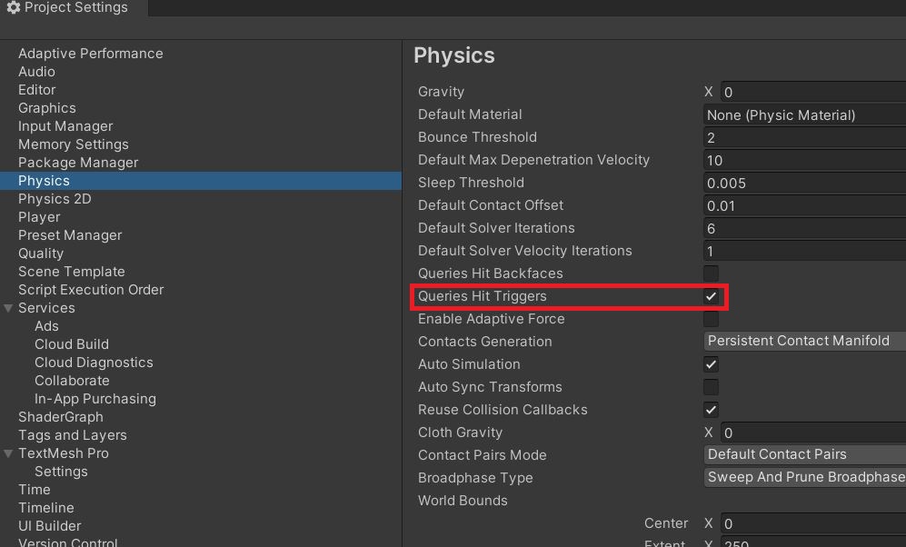 Ignore triggers from Unity Raycast