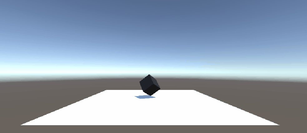 Cube rotating around its own axis at 1 degree/frame