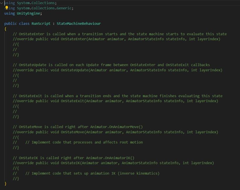 Example Behavior script