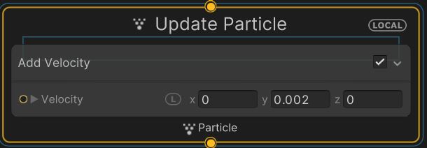 Update Particle module