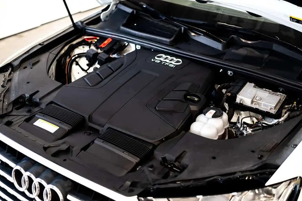 Audi engine bay detailed by viper car detailing