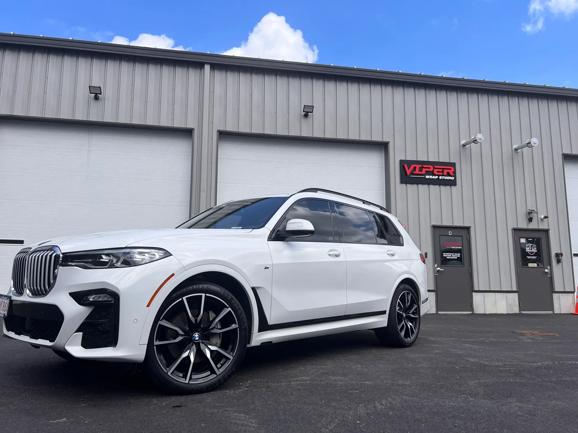 Ceramic coated white bmw at Viper Wrap Studio
