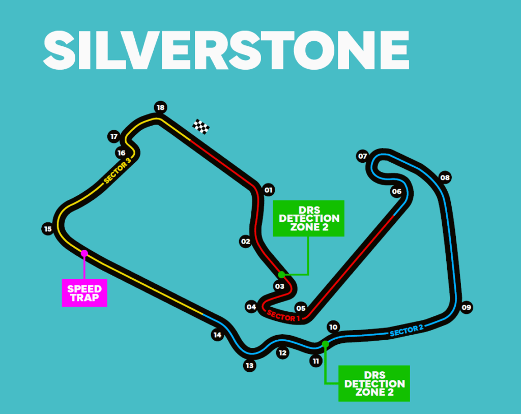 Legends Club British Grand Prix 2026 VIP Matchdays Silverstone Track Map 1024x814 