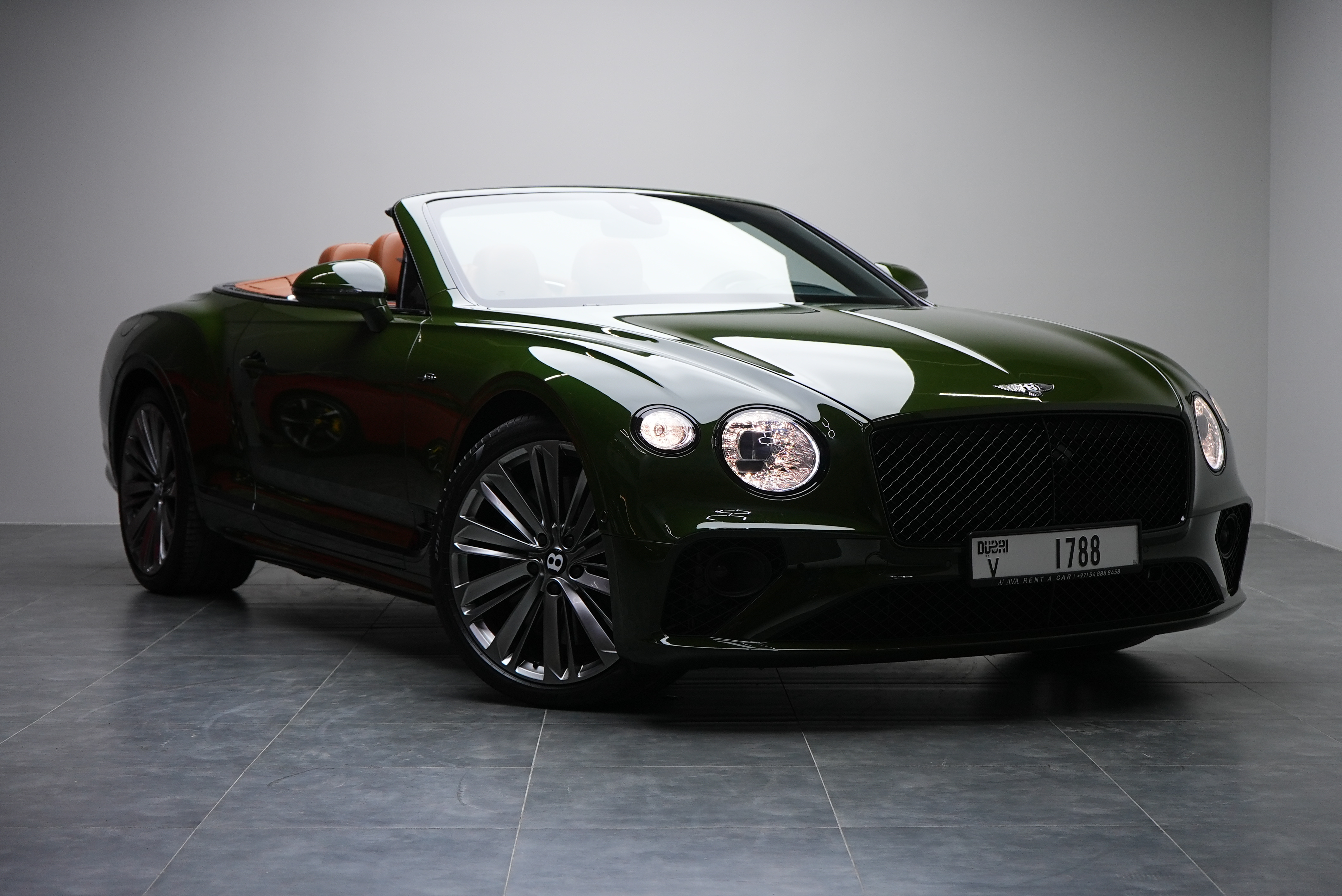 Rent BENTLEY GTC GREEN in Dubai