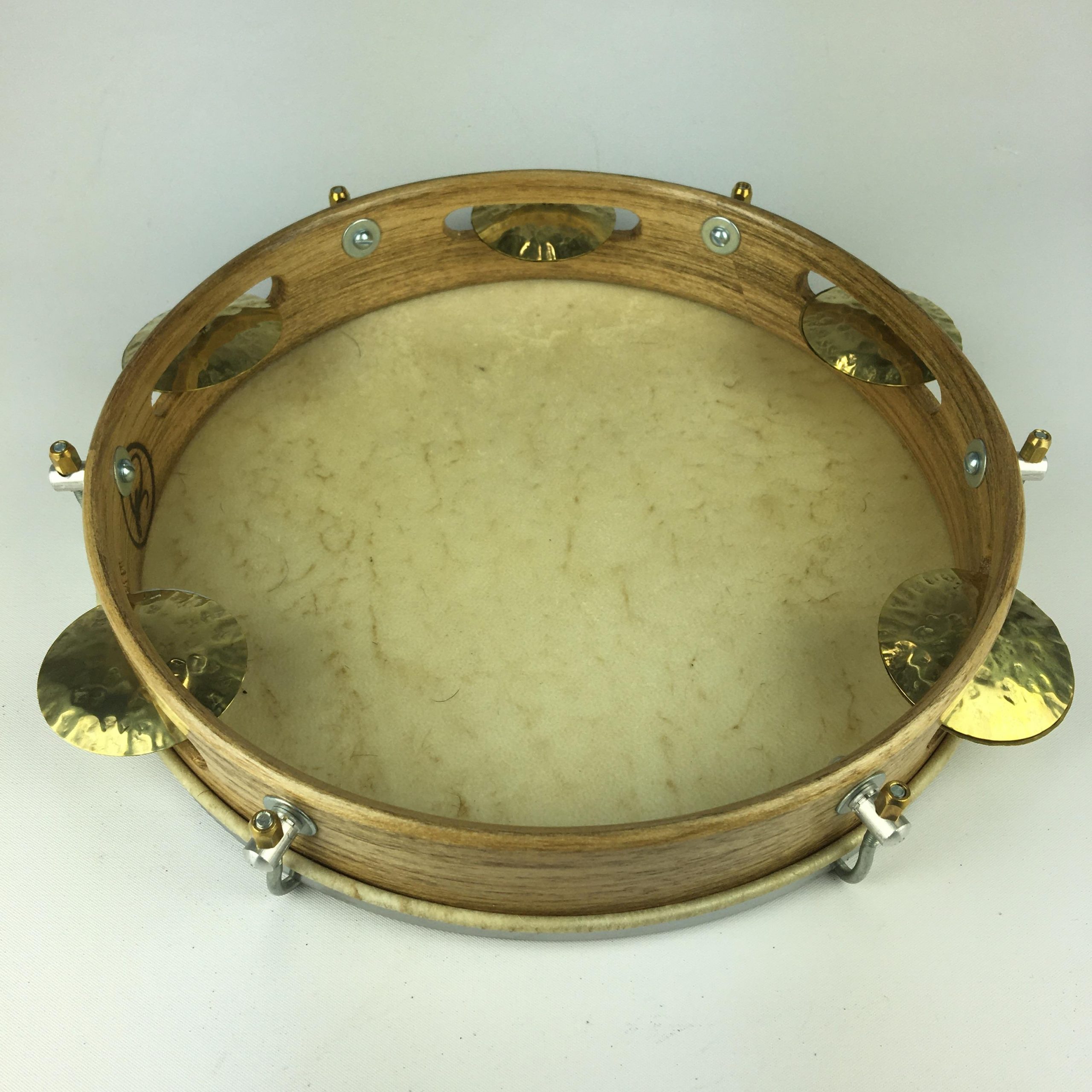 Dyorman 10″ Pandeiro – hammered brass platinelas – Virada Drums