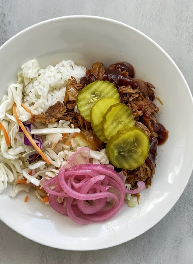 Tangy Pulled Pork Bowls