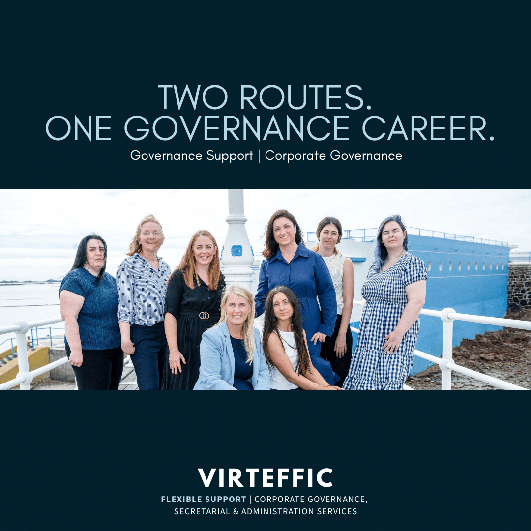 Virteffic career article explaining governance support and corporate governance career routes