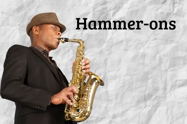 Hammer-ons em Progressão de Jazz