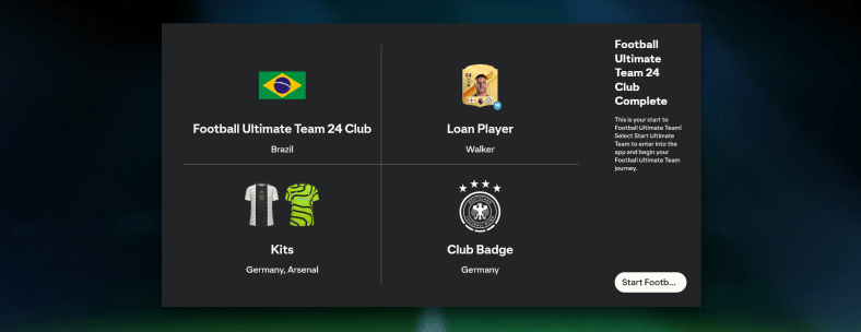 Screenshot aus der Web App zu EA FC 24