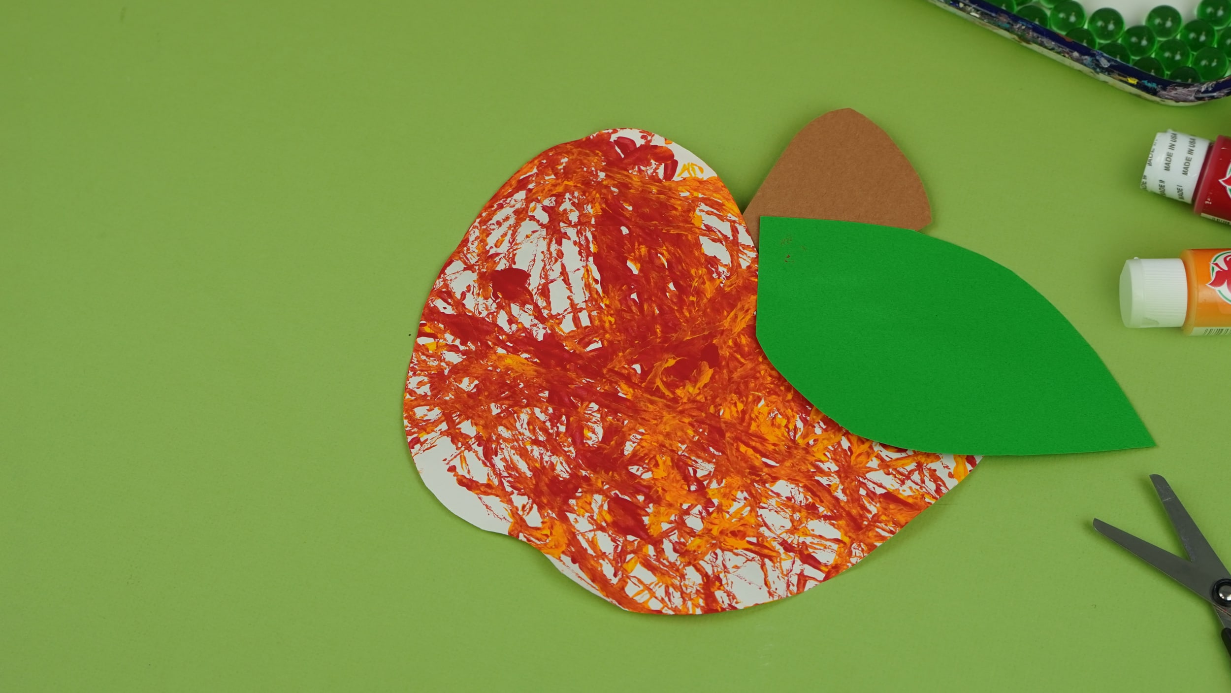 Marble Painting Project: How To Make A Colorful Apple | Virtual Club