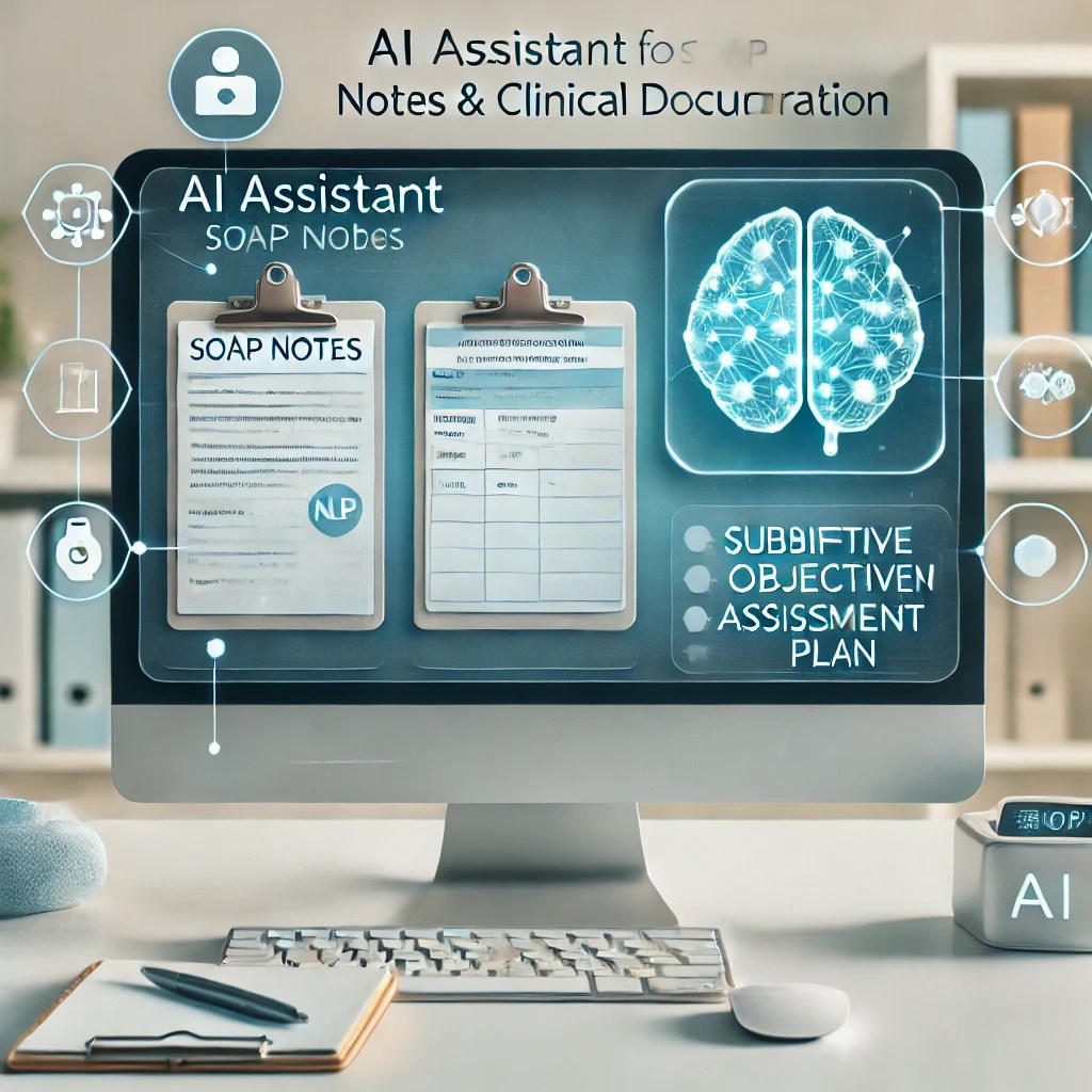 NLP Medical Report Generator interface – AI assistant for SOAP notes and clinical documentation
