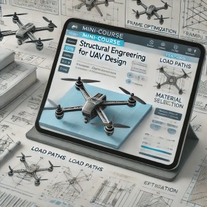 Mini-course on UAV structural design with annotated drone frame