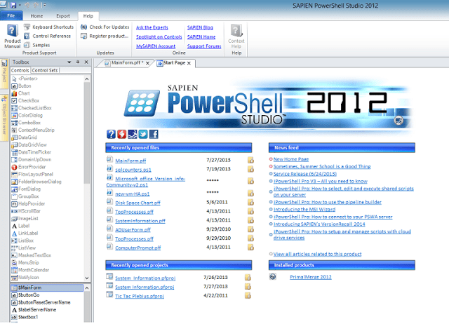 Building GUI for PowerShell Scripts using PowerShell Studio 2012 –  –Virtualize & Automate–