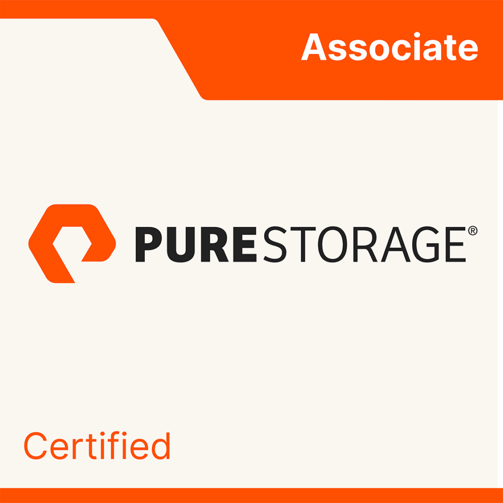 Pure Storage Certified Associate badge