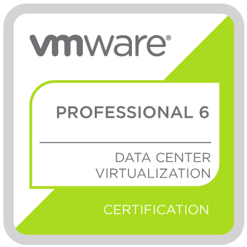 VMware Certified Professional Data Center Virtualization 6 badge