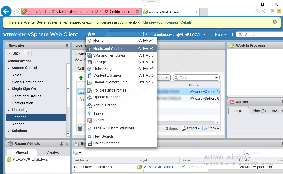 VMware vSphere 6.5 Series (Part 6) – VCSA vCenter Configuration ...