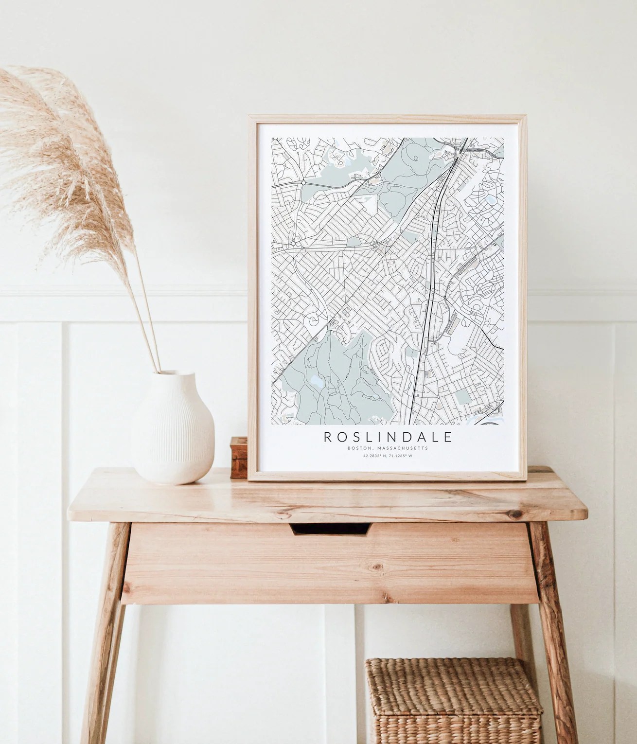 Roslindale Map Print VirtualMap 12 