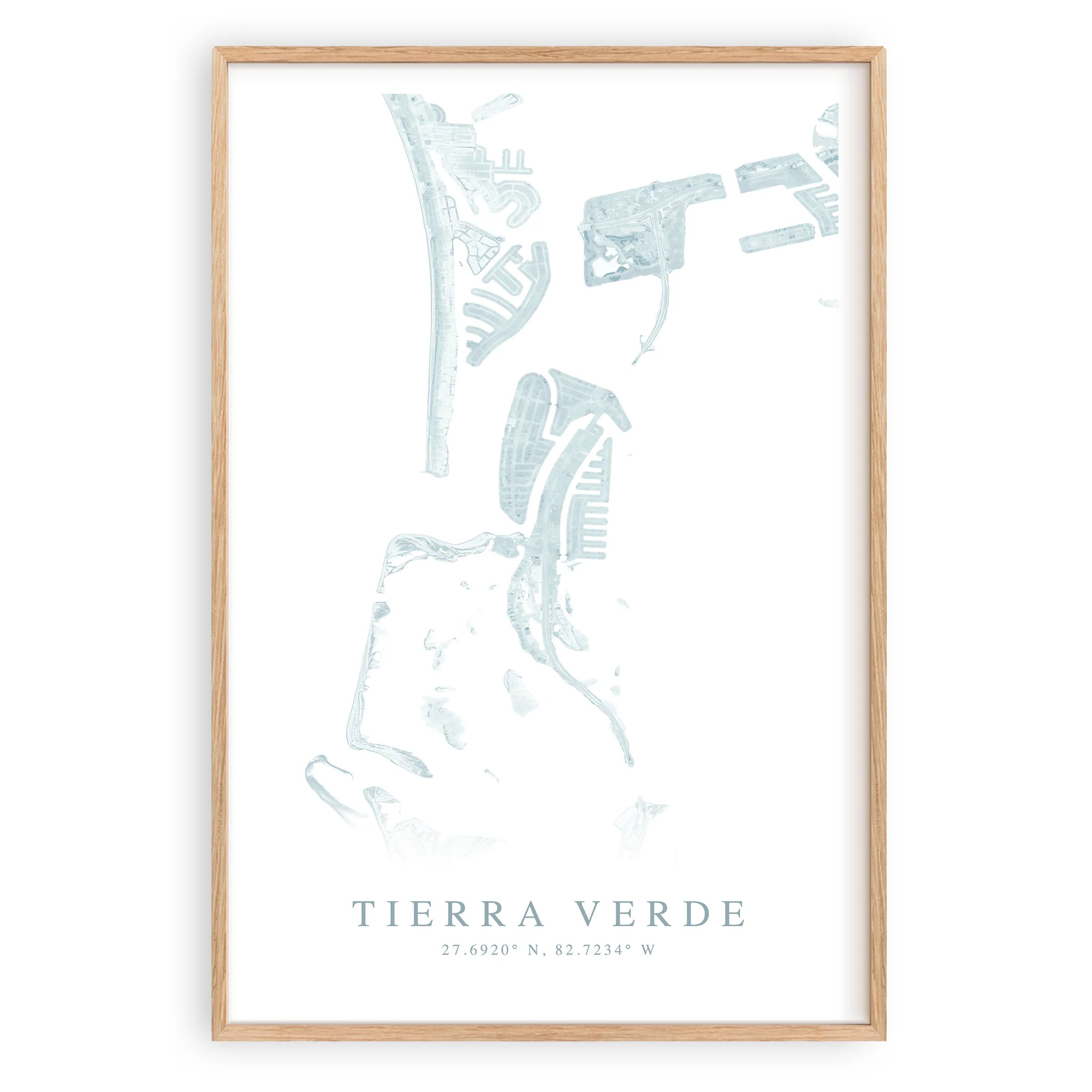 Tierra Verde Map Print VirtualMap Square Dc0543a5 979e 45f4 86c5 
