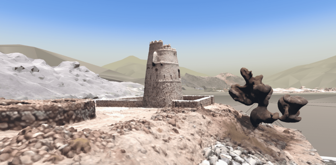 Anflug auf den Wachturm in "Wadi Al Helo VR", (C) Pablo Dornhege