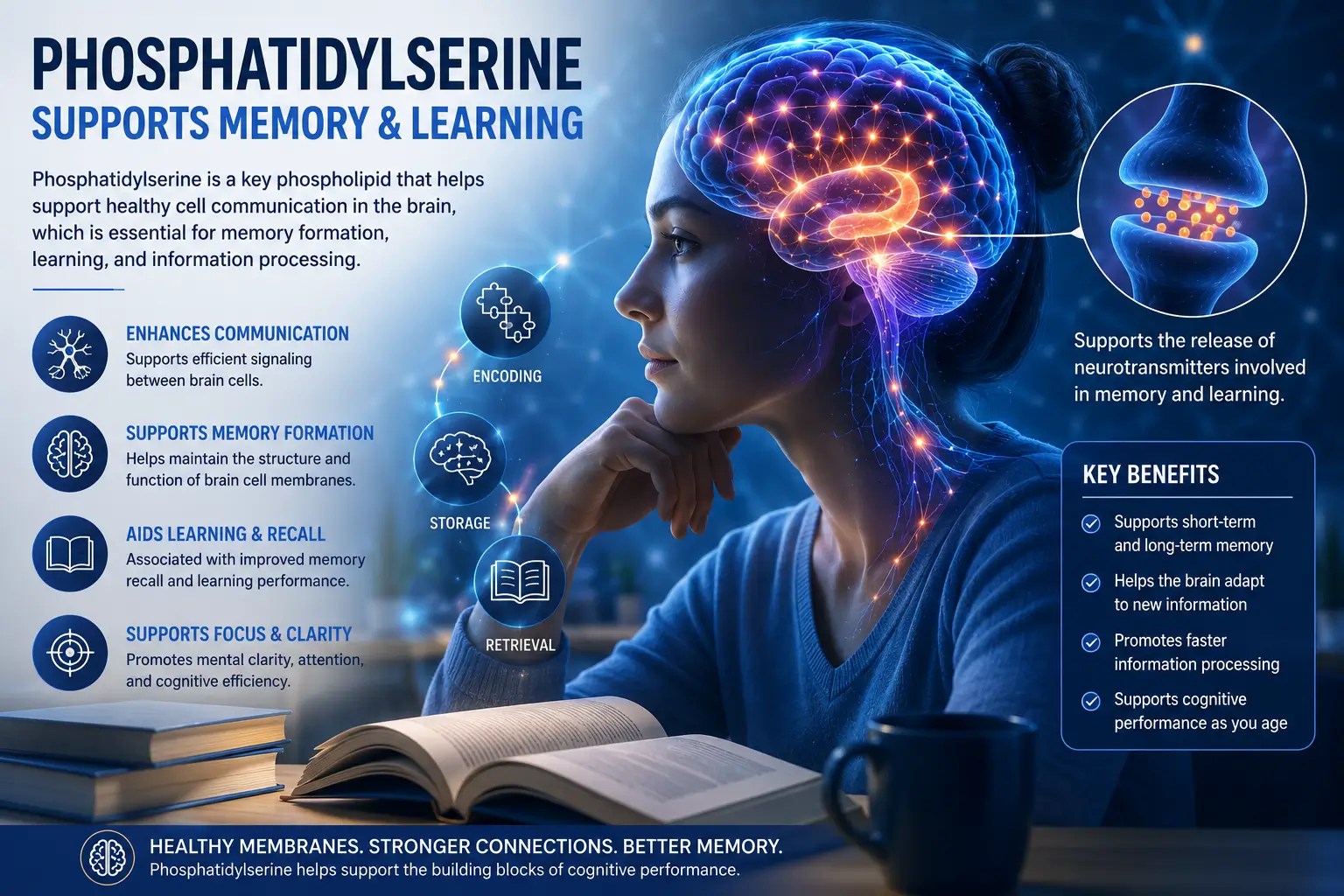 Concept image representing memory support and cognitive learning