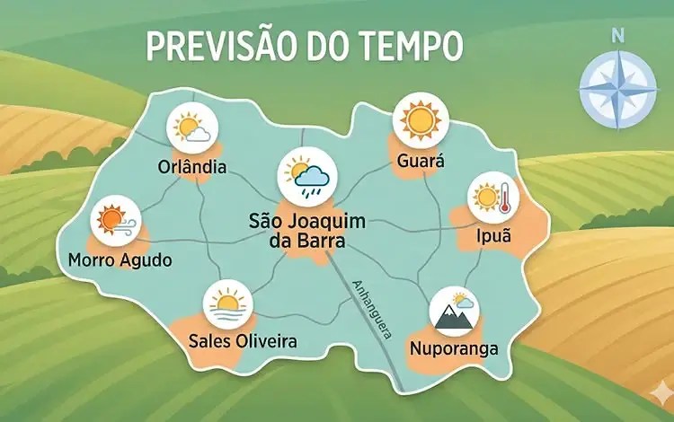 mapa previsão do tempo