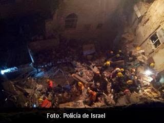 Israel: Se derrumbó un edificio y hay cinco muertos