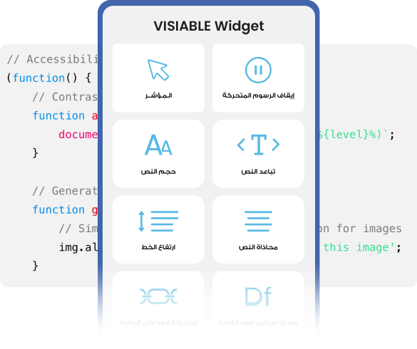VisiWidget with Code