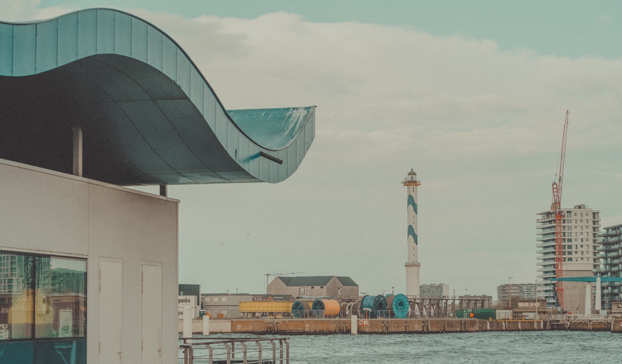 Fotografía urbana de la costa belga