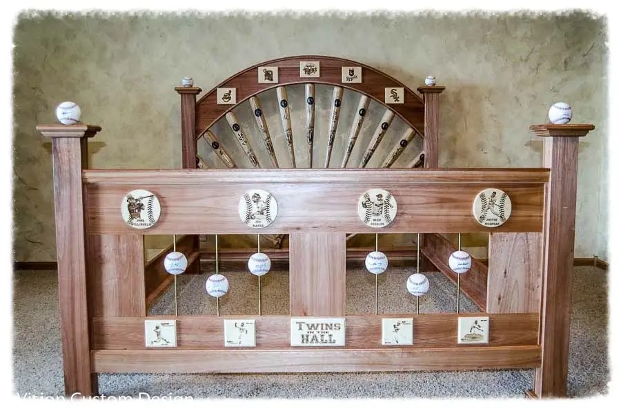 custom wooden bed