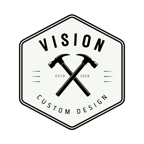 Vision custom Design logo transparent background