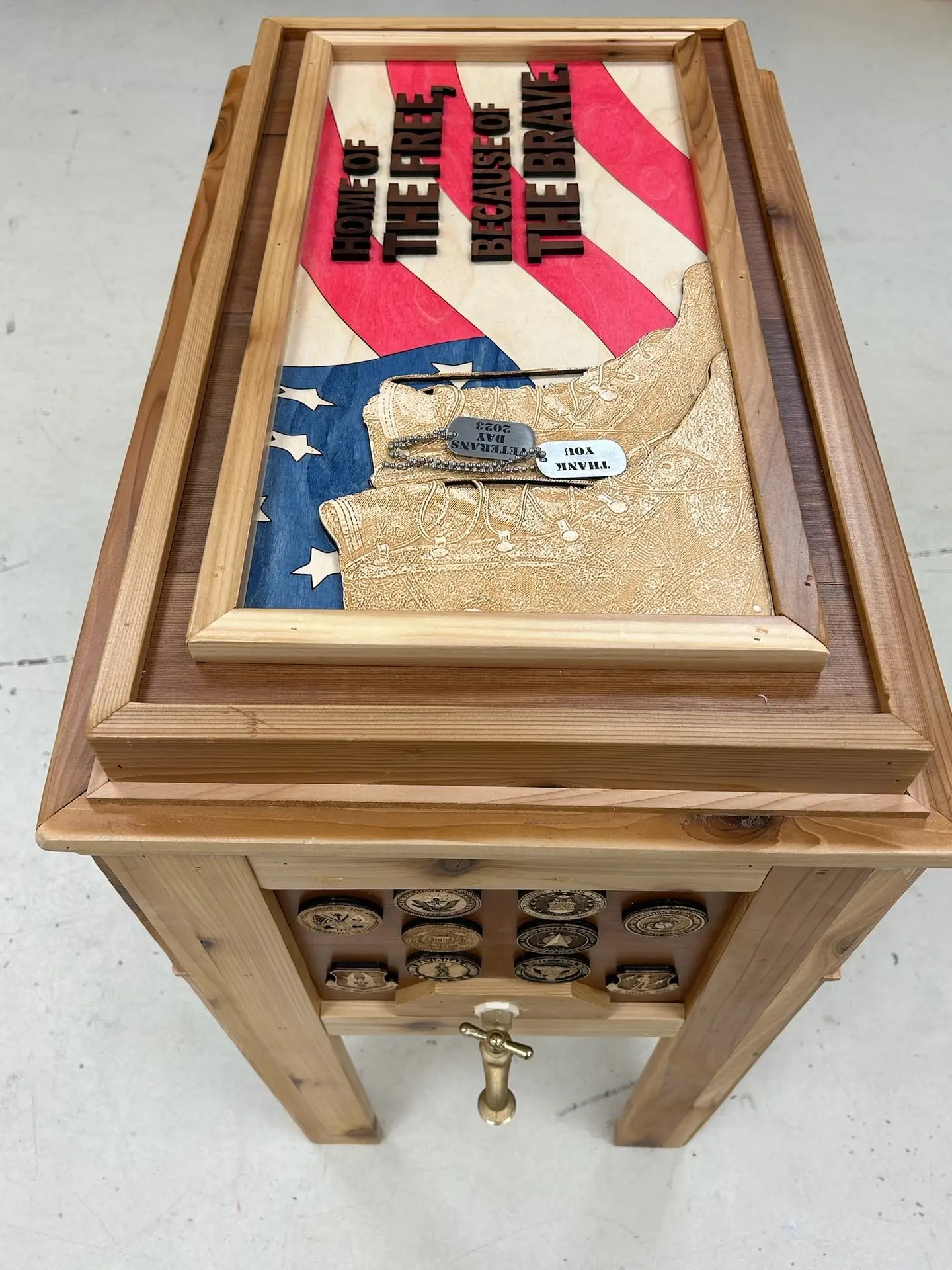 military custom cooler