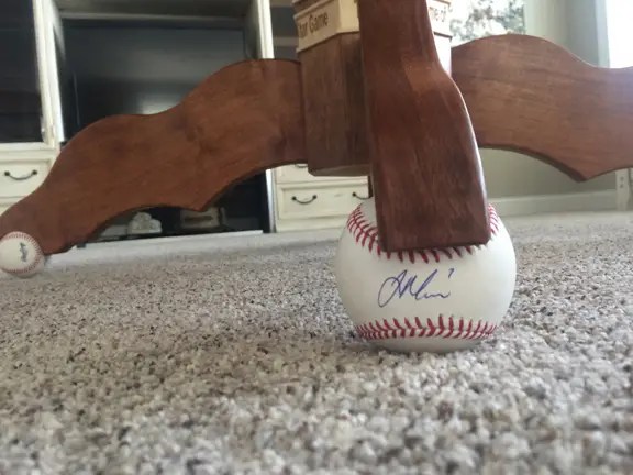 3D Target Field Poker Table signed balls