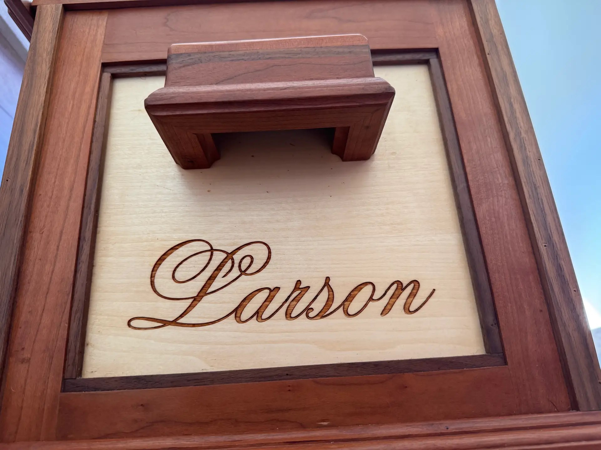 custom hope chest last name engraved