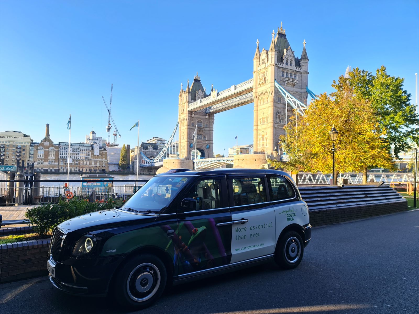 Taxis de Londres promocionan a Costa Rica