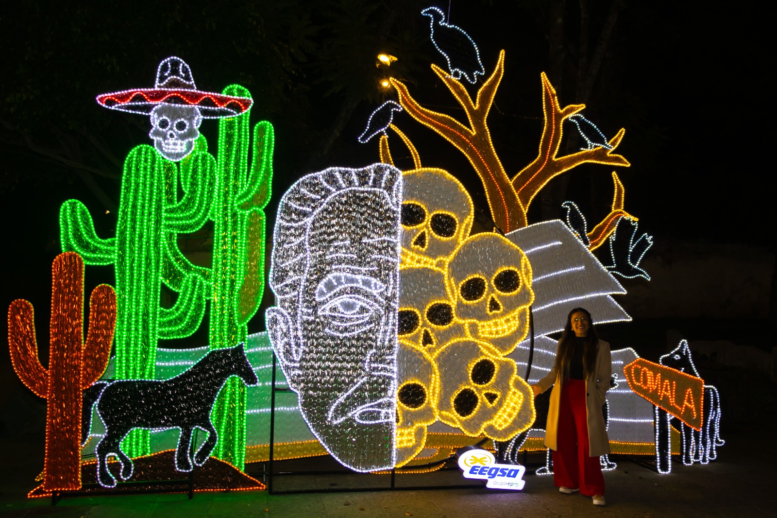Alumbrados EEGSA en el Festival de la Luz de Antigua Guatemala 2025