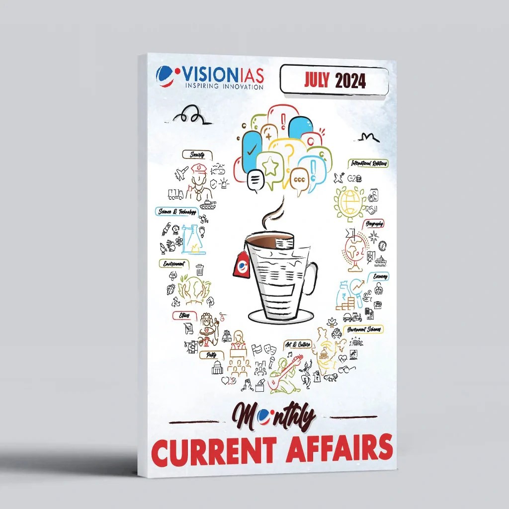 Monthly Current Affairs July 2024 English Visionias Publication