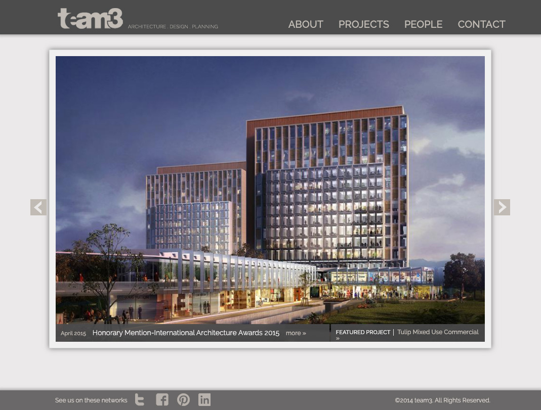 Team3 Architects Website