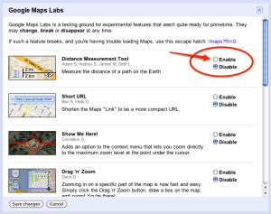 distance measurement tool measuring google maps between points enable using changes following