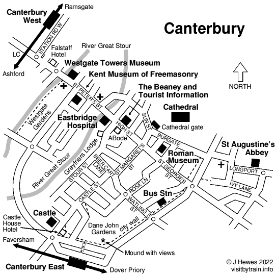 Canterbury Maps And Orientation Canterbury Kent England RQGVBF Canterbury 