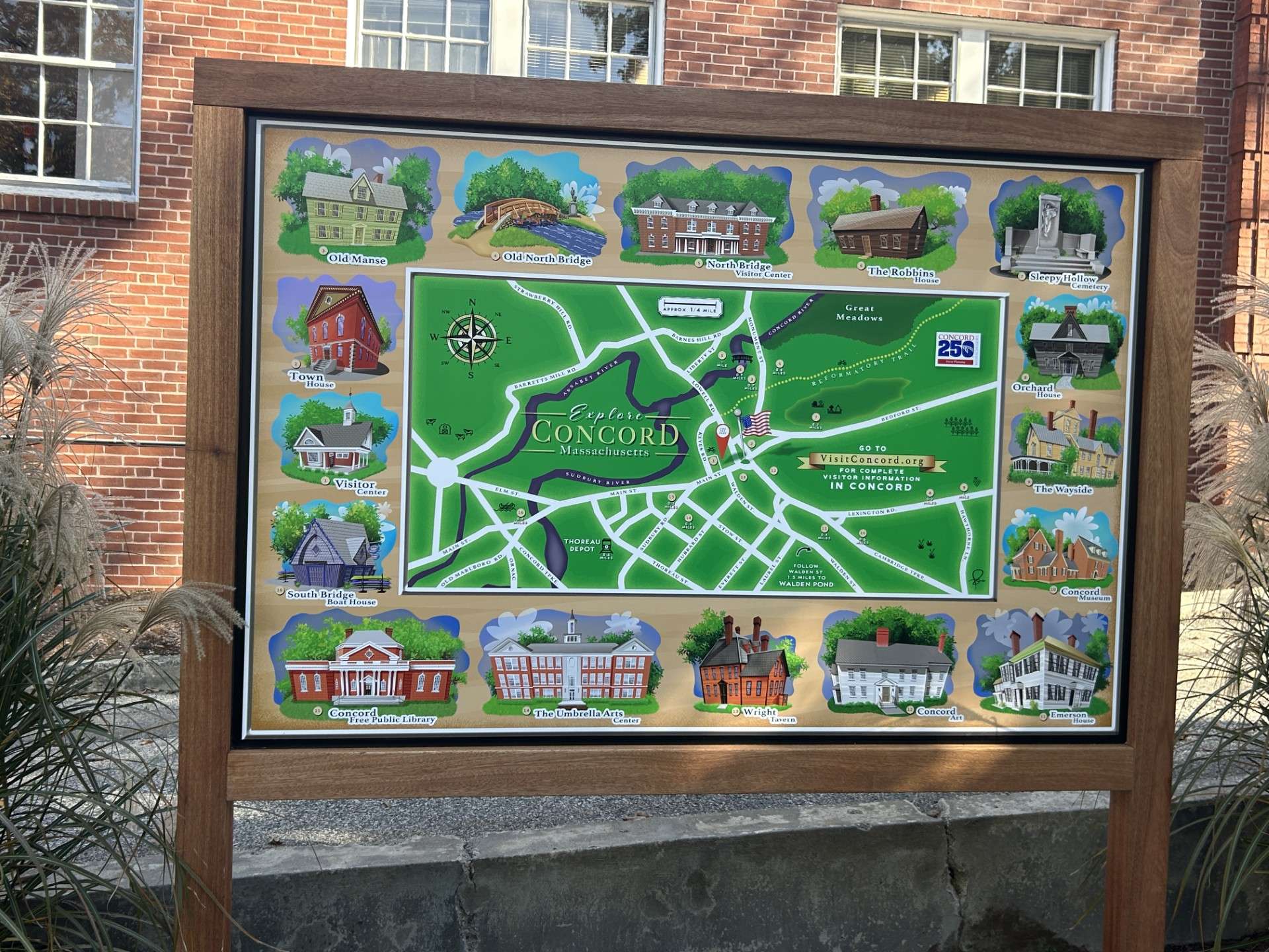 New Mural Map At The Concord Visitor Center Visit Concord Muralmap 
