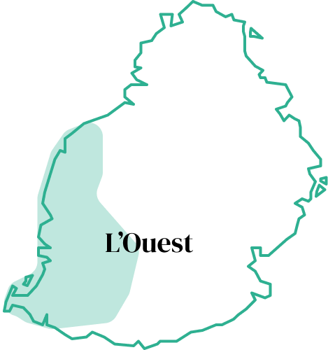 L'ouest de l'ile maurice