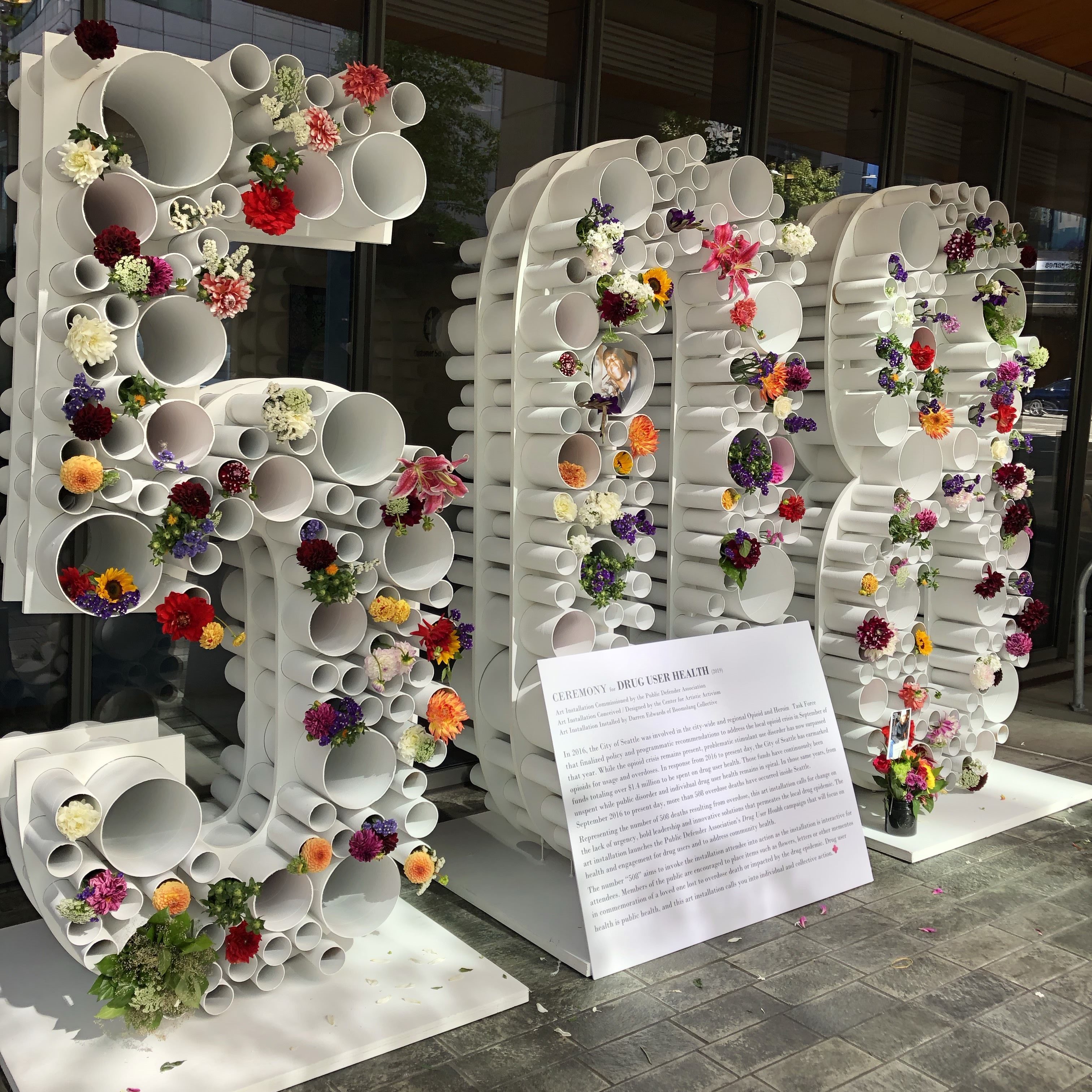 508 in front of Seattle City Hall