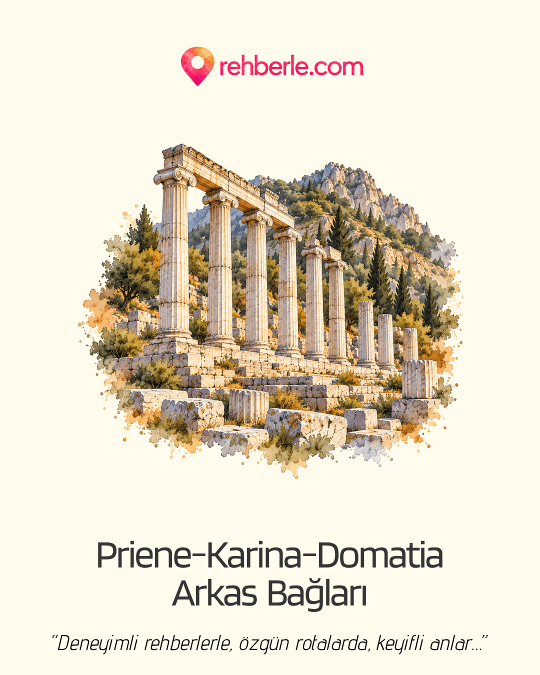 Priene – Domatia – Karina – Lucien Arkas Bağları