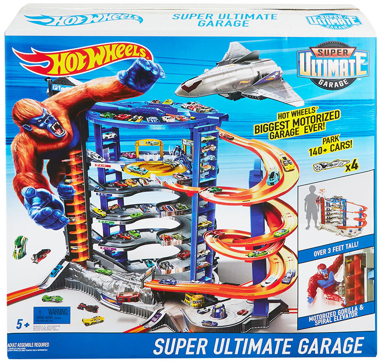 Zip up the speedy two . This Hot Wheels playset has won a Toy of the Year award
